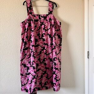 Dreams Co Floral MooMoo Boxy Dress Women’s 22/24 1X Summer Granny Relax Pullover